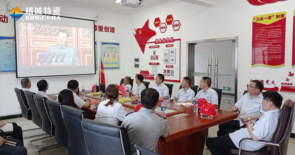恒峰g22特瓷党支部组织寓目庆祝中国共产党建设100周年大会现场直播