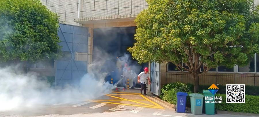 恒峰g22起劲配合消防联合演练，，，，共筑清静生产防地